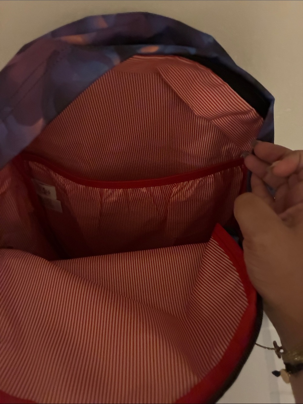 Herschel Supply Company Purple & Pink Gradient Floral Backpack - Picture 3 of 4